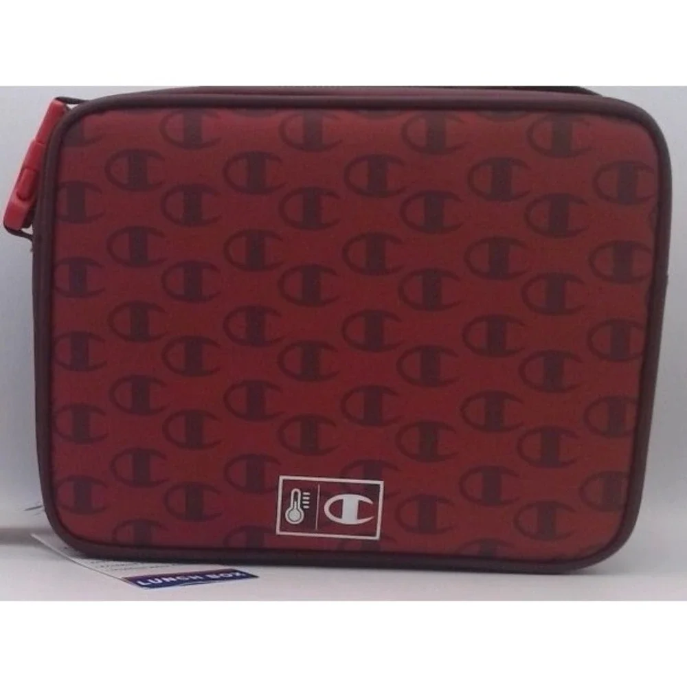 Champion Center Lunch Kit with‎ Tray - Dark Red Logo, BRAND NEW WITH TAGS
